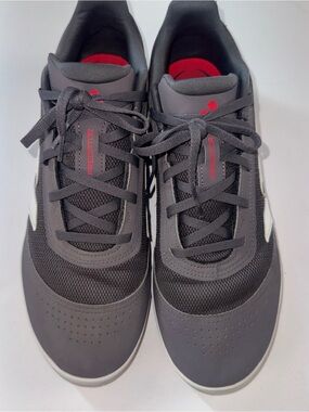 adidas Gray and Red Predator Low-Top Sneakers